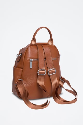 Sac à dos en cuir Vitaly - Camel