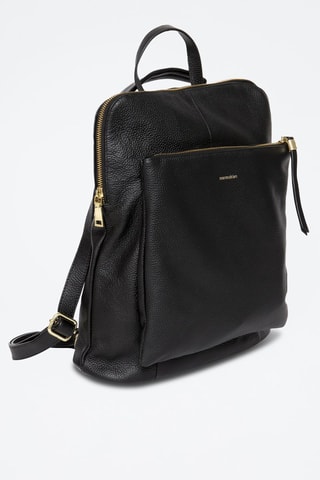 Sac à dos en cuir Lilymac - Noir