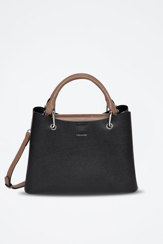 Sac bandoulière en cuir Candice - Noir