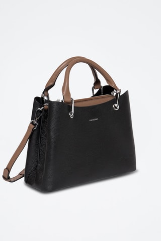 Sac bandoulière en cuir Candice - Noir