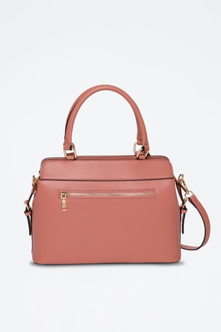 Sac à main en croûte de cuir Mulan - Rose