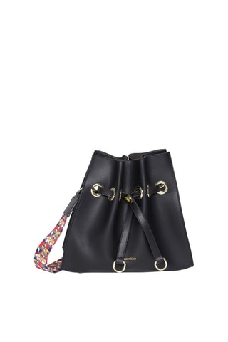 Sac seau en cuir Paradis - Noir