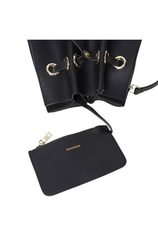 Sac seau en cuir Paradis - Noir