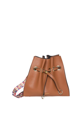 Sac seau en cuir Paradis - Camel