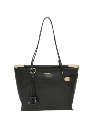 Cabas en cuir Jasmine - Noir