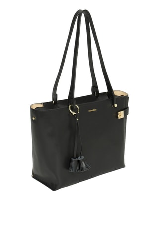 Cabas en cuir Jasmine - Noir