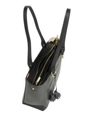 Cabas en cuir Jasmine - Noir