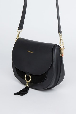 Sac bandoulière en cuir Ashley - Noir