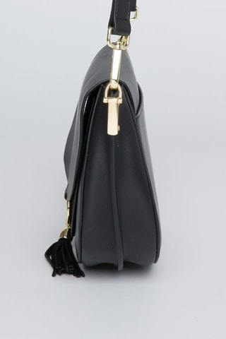 Sac bandoulière en cuir Ashley - Noir