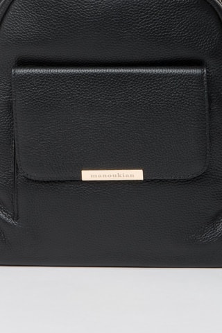 Sac à dos en cuir Stella - Noir