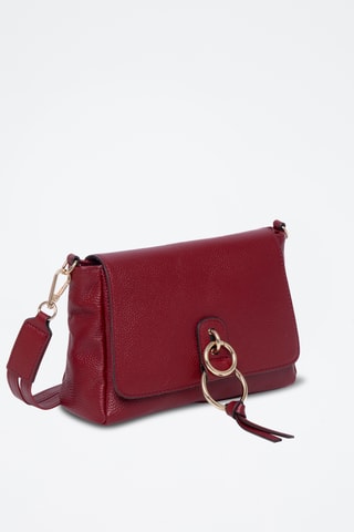 Sac bandoulière en cuir Sophia - Bordeaux