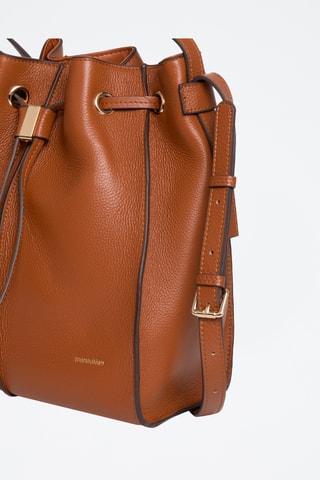 Sac seau en cuir Tony - Marron