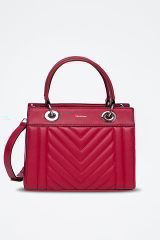 Sac à main en cuir Paoline - Rouge