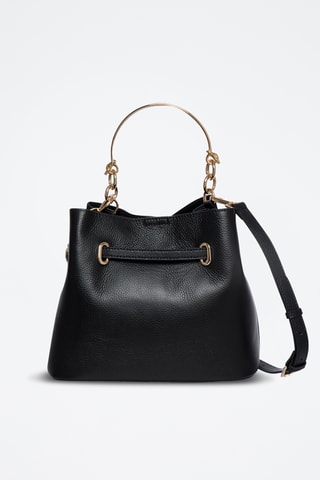 Sac à main en cuir Vahina - Noir