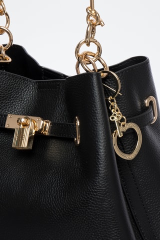 Sac à main en cuir Vahina - Noir