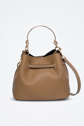 Sac à main en cuir Vahina - Marron clair