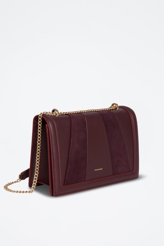 Sac bandoulière en cuir Vered - Bordeaux