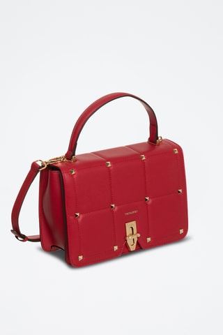 Sac bandoulière en cuir Peline - Rouge