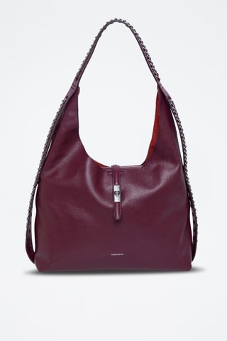 Sac porté épaule en cuir Colbee - Violet