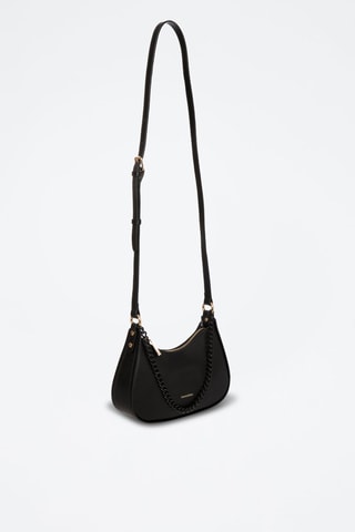 Sac bandoulière en cuir Aras - Noir