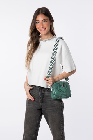 Sac bandoulière en cuir Parker - Vert