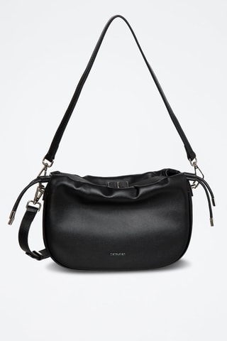 Sac bandoulière en cuir Solina - Noir