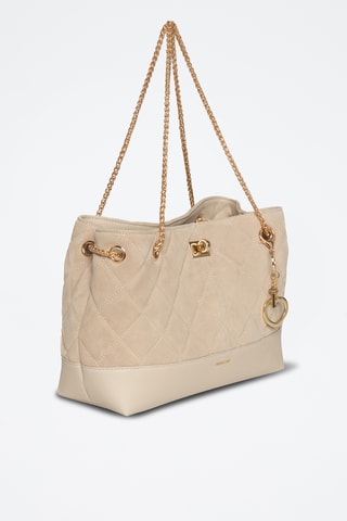 Sac à main en cuir Faulia - Beige