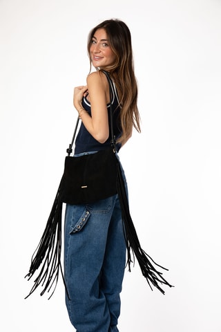 Sac à main en cuir Vito - Noir