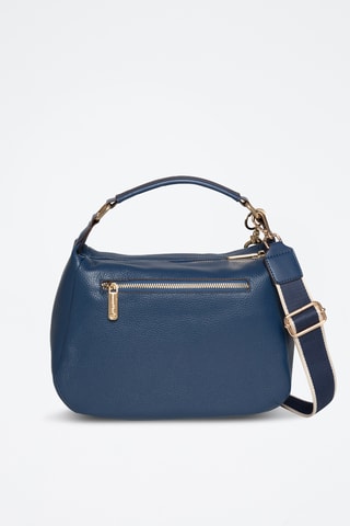 Sac à main en cuir Ziani - Bleu marine
