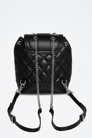 Sac à dos en cuir Swiny - Noir