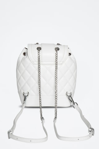 Sac à dos en cuir Swiny - Blanc