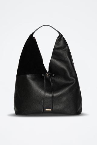 Sac à main en cuir Moha - Noir