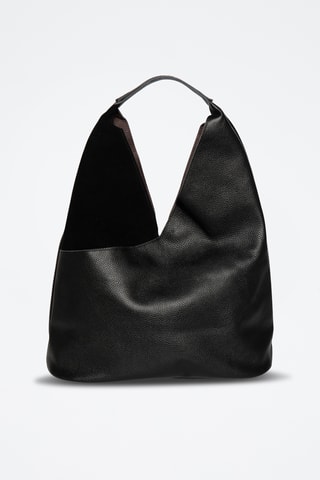 Sac à main en cuir Moha - Noir