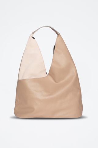 Sac à main en cuir Moha - Taupe