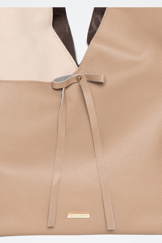 Sac à main en cuir Moha - Taupe