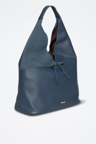 Sac à main en cuir Moha - Bleu