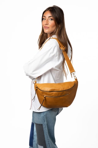 Sac à main en synthétique Baya - Jaune