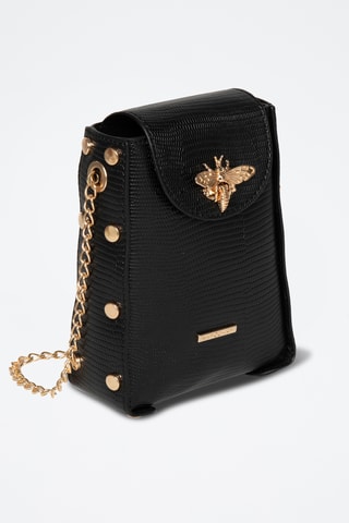 Sac à main en synthétique Zinc - Noir