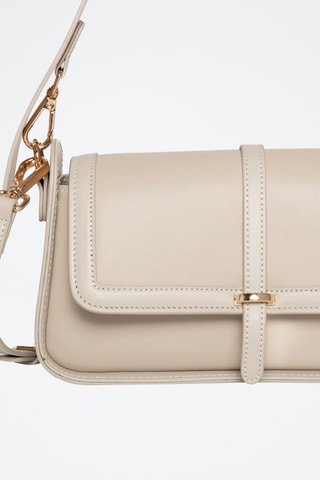 Sac à main en cuir Agora - Beige