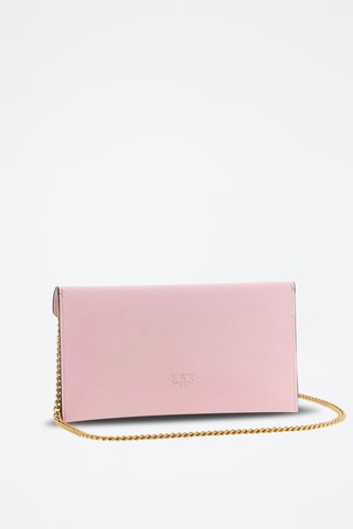 Bolso de piel caprina Flat Mini - Rosa