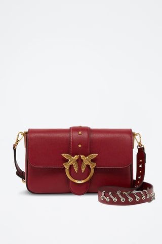 Bolso de piel Love Slouchy Mini - Rojo