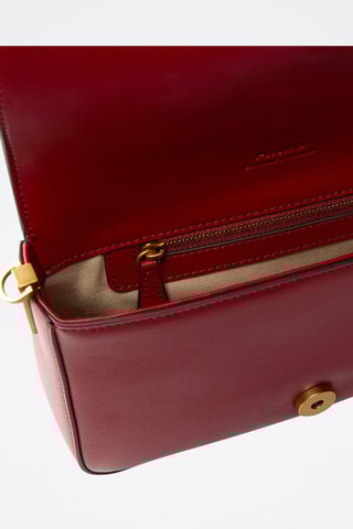 Bolso de piel Love Slouchy Mini - Rojo