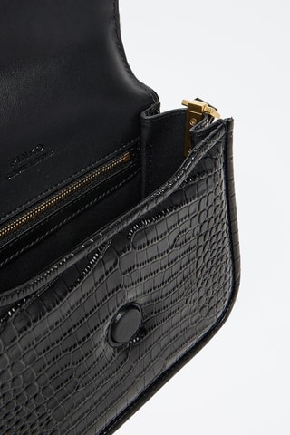 Bolso de piel Love Box Mini - Negro