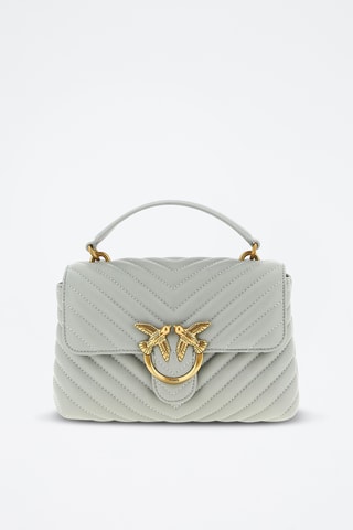 Bolso de piel Love Puff Mini - Gris