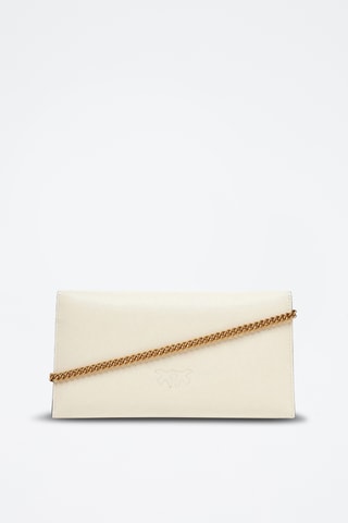 Bolso de mano de piel Flat Mini - Blanco