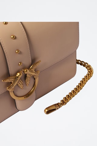 Bandolera de piel Love One Classic - Rosa