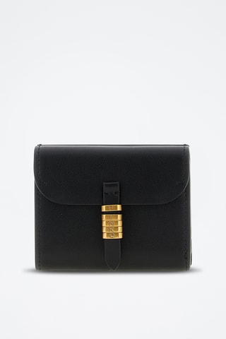 Cartera de piel Saddle - Negro
