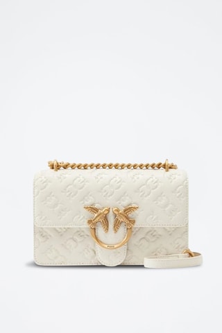 Bandolera de piel Love One Mini - Blanco - Blanco