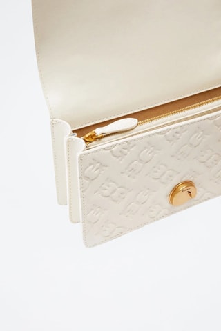 Bandolera de piel Love One Mini - Blanco - Blanco