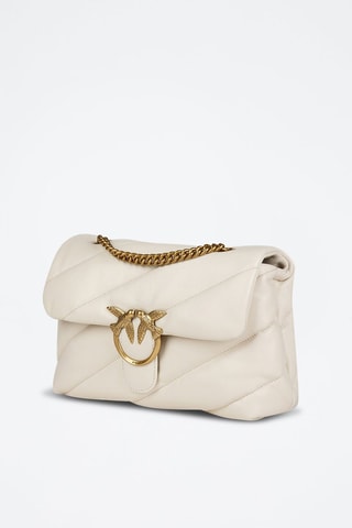 Bandolera de piel ovina Classic Love - Blanco - Blanco